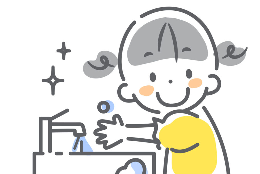 手洗い　子ども